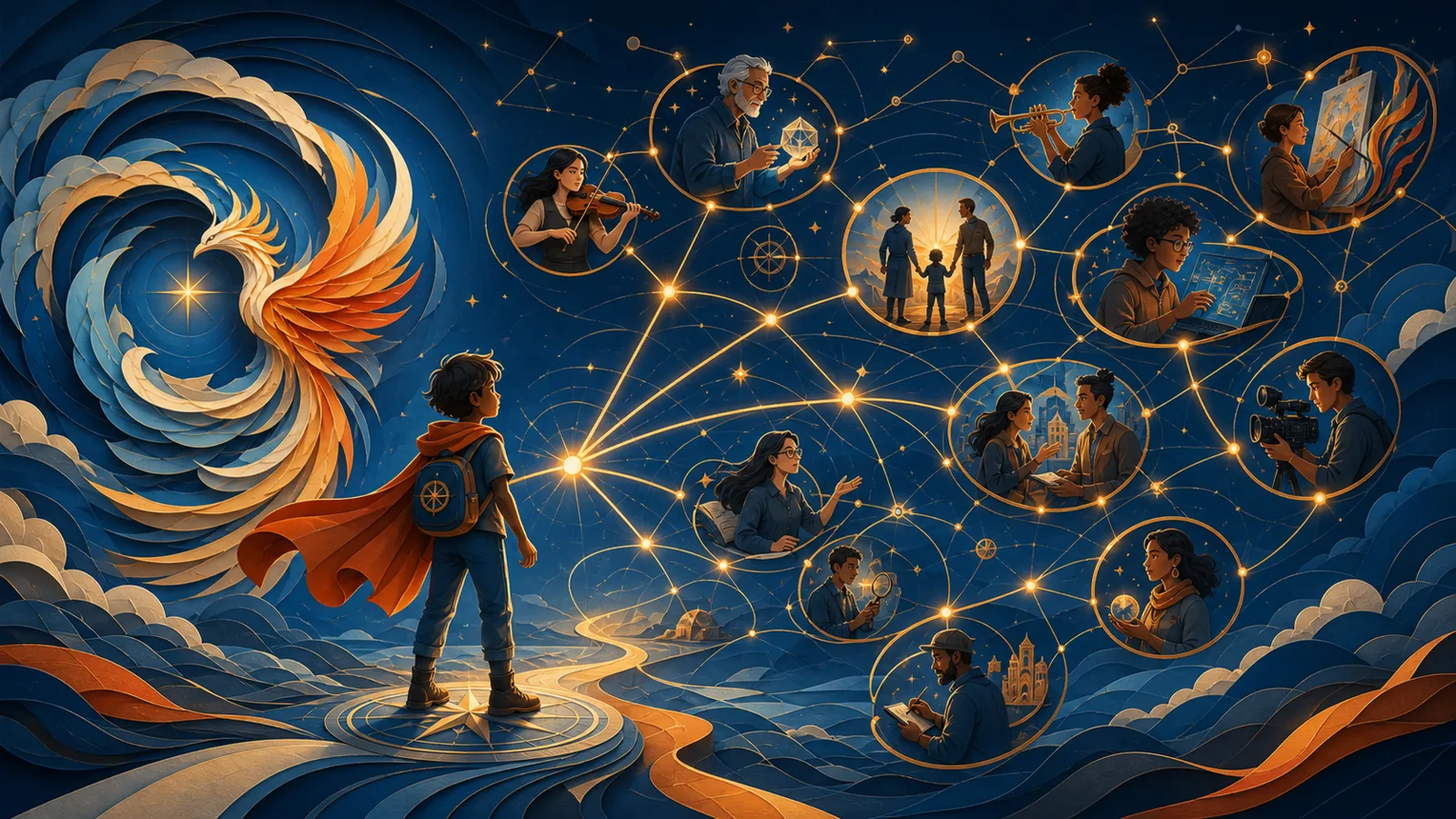 A Hero inside the Living Constellation